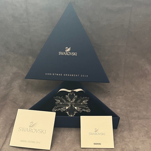 Swarovski Clear Crystal Snowflake Christmas Ornament 2014 - Picture 4 of 7